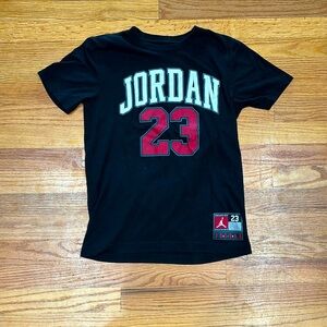 Jordan tee shirt, boys large, black